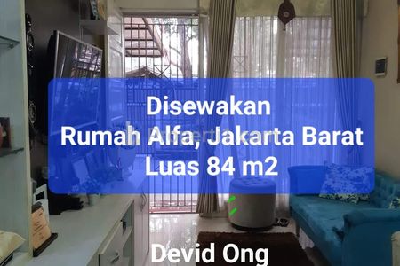 Disewakan Rumah 2+1 Kamar Tidur di Taman Alfa Indah Jakarta Barat
