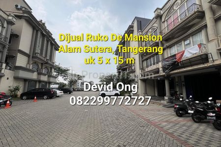 Dijual Ruko De Mansion Alam Sutera, Tangerang