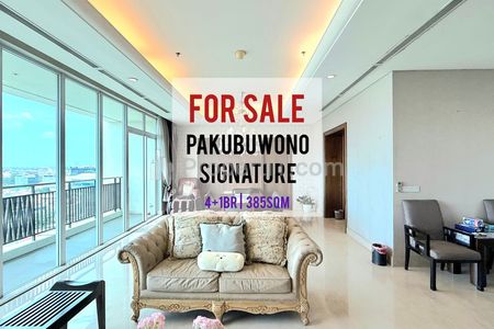 Jual Cepat Termurah Pakubuwono Signature, 4+1BR 385sqm, Furnished Bagus, Ready To Move In, Direct Owner - Yani Lim 08174969303