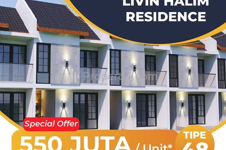 Jual Rumah Cluster Livin Halim Residence di Jakarta Timur
