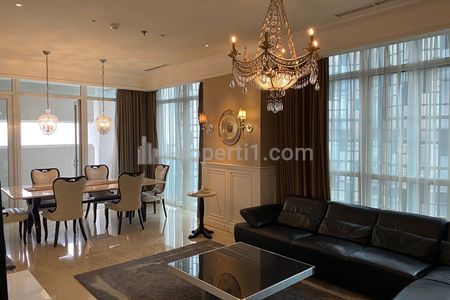 For Rent Apartment 2+1 Bedrooms Furnished Size 167sqm at Senopati Suites Jakarta Selatan