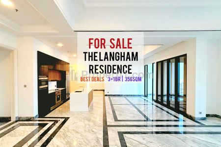 Jual Cepat Apartemen Langham Residence SCBD, 3+1BR 356sqm Rare Unit, Best Deal, Direct Owner - YANI LIM 08174969303