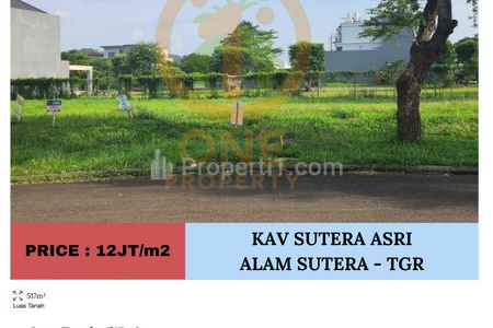 Dijual Kav Sutera Asri, Alam Sutera - Tangerang Selatan