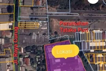 Jual Murah Nego Gudang Hitung Tanah SHM Luas 2 Hektar Bangunan 3000 m2 di Desa Kadu, Curug, Tangerang, Banten