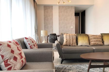 For Lease Apartment Anandamaya Residence Type 2+1 BR Full Modern Luxurious Furnished - Prime Location in Central Jakarta