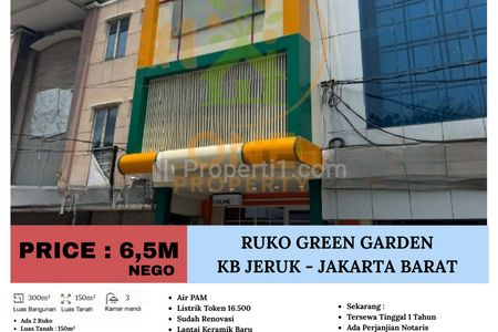 Dijual Ruko Green Garden, Kebon Jeruk - Jakarta Barat