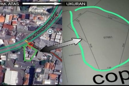 Jual Tanah Hoek di Jalan Raya Bang Pitung Kebayoran Lama, Jakarta Selatan