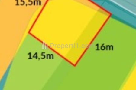 Dijual Rumah Lama Hitung Tanah di Jl. Siyariddin, Pasar Minggu, Jaksel - SHM, Bentuk Tanah Kotak