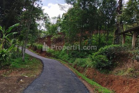 Dijual Tanah Kebun Produktif dan Strategis Pinggir Jalan Raya di Bojonggambir, Tasikmalaya