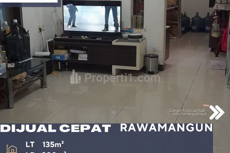 Dijual Rumah 2 Lantai Lokasi Strategis di Rawamangun Jakarta Timur