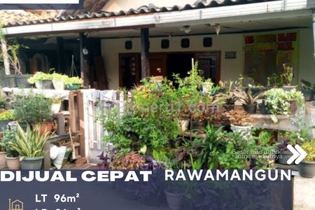 Dijual Rumah Tua Lokasi Sangat Strategis di Rawamangun Jakarta Timur