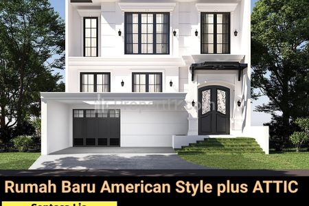 Dijual Rumah Baru Pakuwon Indah - American Classic Plus Attic Dekat Citraland, Graha Family, Dian Istana, Royal Residence, Surabaya