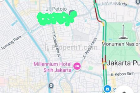 Dijual Cepat Rumah Lama, Hitung Tanah Saja di Petojo, Jakarta Pusat