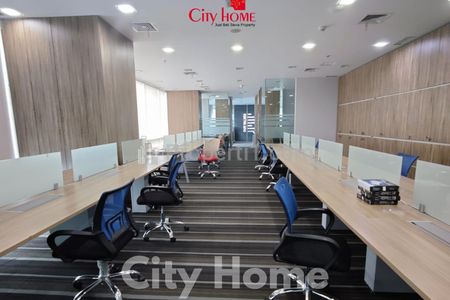 Disewakan Ruang Kantor Soho Capital, Jakarta Barat Furnished Luas 321, 67m2