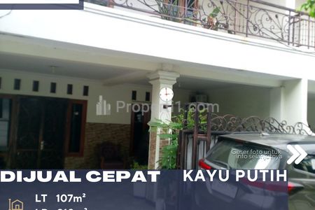 Dijual Cepat Rumah 2 Lantai Siap Huni di Kayu Putih Jakarta Timur