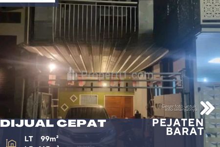 Dijual Rumah 2 Lantai Bebas Banjir Siap Huni di Pejaten Jakarta Selatan