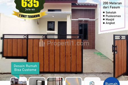 Jual Rumah Inden Minimalis 1 Lantai di Munjul, Cipayung, Jakarta Timur