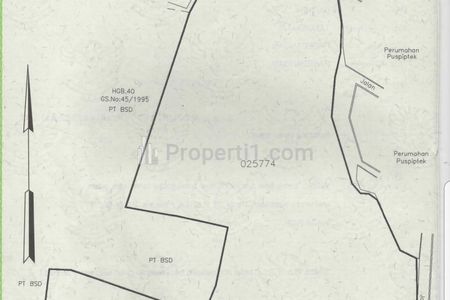 Jual Murah Nego Tanah HGB Luas 1,9 Hektar Jarak dari AEON BSD Hanya 3,3 km, Pagedangan, Tangerang, Banten