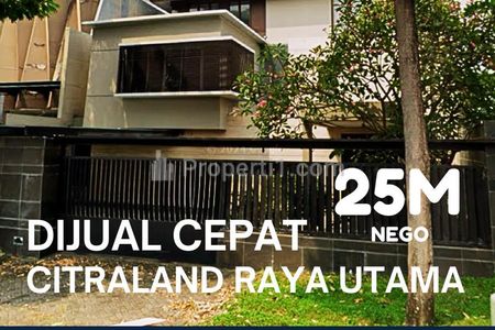 DIJUAL RUMAH MEWAH NIAGA GAPURA, CITRALAND, SURABAYA BARAT