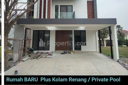 Dijual Rumah Baru Private Pool di Perum Grand Pakuwon North Victoria Surabaya Barat Dekat Food Junction, SGS, Sampoerna Academy