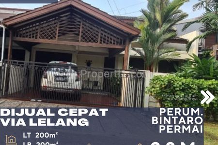 Dijual Rumah Via Lelang di Perum. Bintaro Permai Pesanggrahan Jakarta Selatan