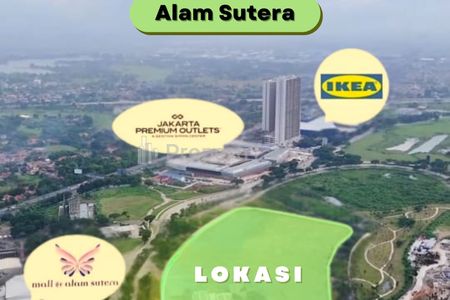 Dijual Kavling Komersial di Jalan Jalur Sutera Boulevard, Alam Sutera, Tangerang