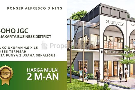 Dijual Ruko SOHO di Kawasan JBD Jakarta Garden City