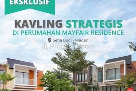 Tanah kavling di Komplek Mayfair Medan