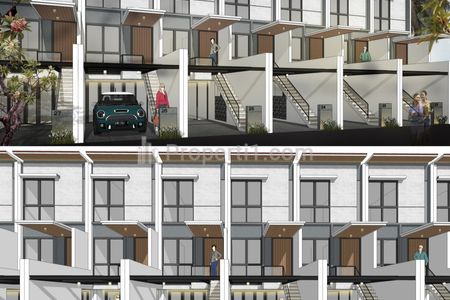 Jual Rumah 3 Lantai Termurah di Jalan Raya Bojonggede Kemang, Kabupaten Bogor