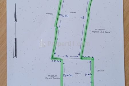 Jual Murah Nego Tanah SHM Luas 1,1 Hektar Lebar Muka 55 Meter, Akses Kontainer di Raya Salembaran, Kosambi, Tangerang, Banten