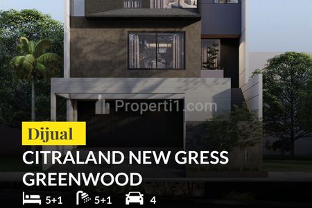 Jual Rumah Baru 3 Lantai Citraland Surabaya Cluster Greenwood