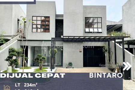 Jual Rumah Estetik Dalam Cluster Premium di Bintaro Jakarta Selatan