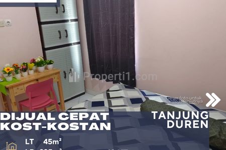 Dijual Rumah Kost Lokasi Sangat Strategis Jarang Ada di Tanjung Duren Jakarta Barat