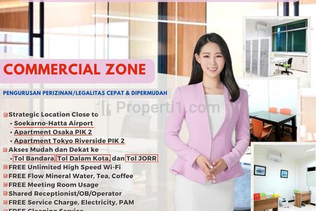 Disewakan Office Space and Virtual Office di Osaka Euro Asia Boulevard, PIK 2