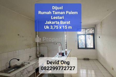 Dijual Rumah Taman Palem Lestari Ukuran 3,75x15 m Cengkareng Jakarta Barat