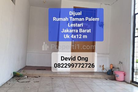 Jual Rumah Taman Palem Lestari Jakarta Barat MURAH Ukuran 4x12