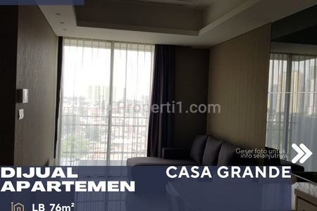 Dijual Apartemen Casa Grande Residence 2+1BR Full Furnish di Tebet Jakarta Selatan