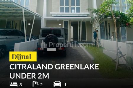 Dijual Rumah Greenlake - Citraland Siap Huni Under 2M di Surabaya