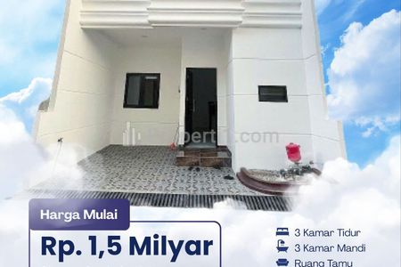 Jual Rumah Desain American Classic di Condet, Kramat Jati, Jakarta Timur