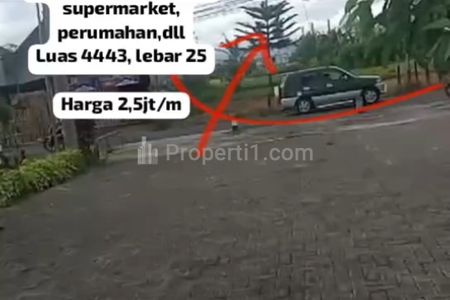 Dijual Tanah Luas 444,3 m2 di Poros Pakis Malang