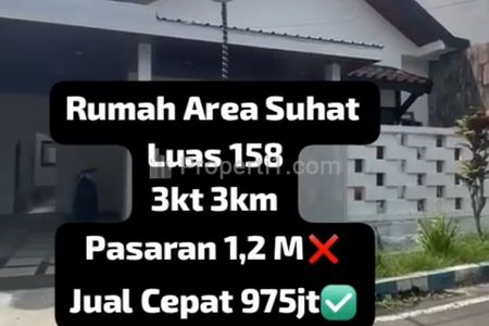 Dijual Rumah Turun Harga di Area Suhat Malang Luas Tanah 158 m2