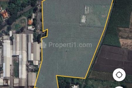 Dijual 10 Ha Tanah Industri Nganjuk Jawa Timur di Nol Jalan Raya Panglima Sudirman - Nglawak - Kertosono - Nganjuk JATIM Strategis Lokasi