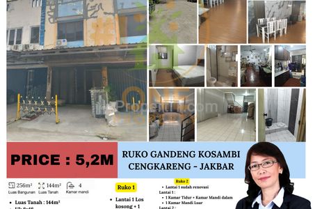 Dijual Ruko (Rumah Toko) Gandeng Kosambi, Cengkareng - Jakarta Barat