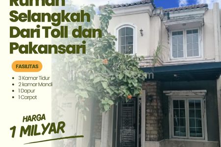 Dijual Cepat Lagi Butuh Uang Rumah di Wartawangsa Residence Cibinong Bisa KPR