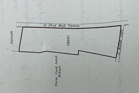 Dijual / DisewakanKavling 8520m2 di Jl Prof Moh Yamin, Duren Jaya, Bekasi Timur, Jawa Barat