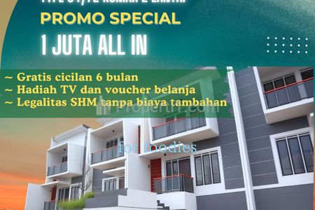 Dipasarkan Rumah 2 Lantai PROMO September Ceria Tanpa DP Hanya Booking 1 Juta All In di Bumi Panenjoan Cicalengka Bandung