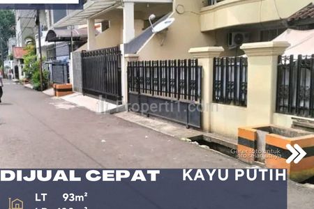 Dijual Rumah Lingkungan Nyaman Tenang Asri Lokasi Strategis di Kayu Putih Jakarta Timur