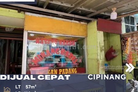 Dijual Rumah Beserta Usaha Samping Jalan Raya di Cipinang Jakarta Timur
