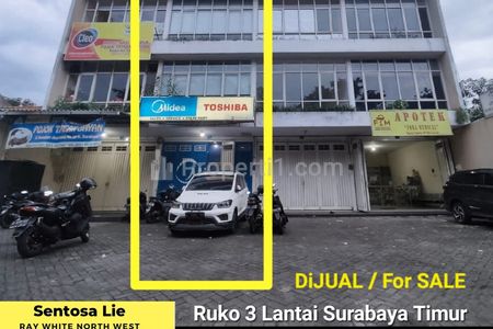 Dijual Ruko Rungkut Asri Tengah - Rungkut Kidul - Surabaya Timur Strategis Samping Depot Nasi Tambak Bayan - Parkiran Mobil Luas - SHM