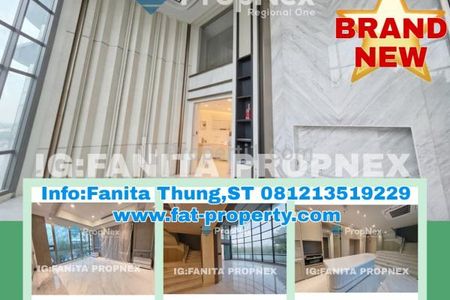 Wow, Dijual Unit Unik BRAND NEW Garden Penthouse Apartemen ST MORITZ New Presidential Tower Jakarta Barat - 5BR+1 Fully Furnished